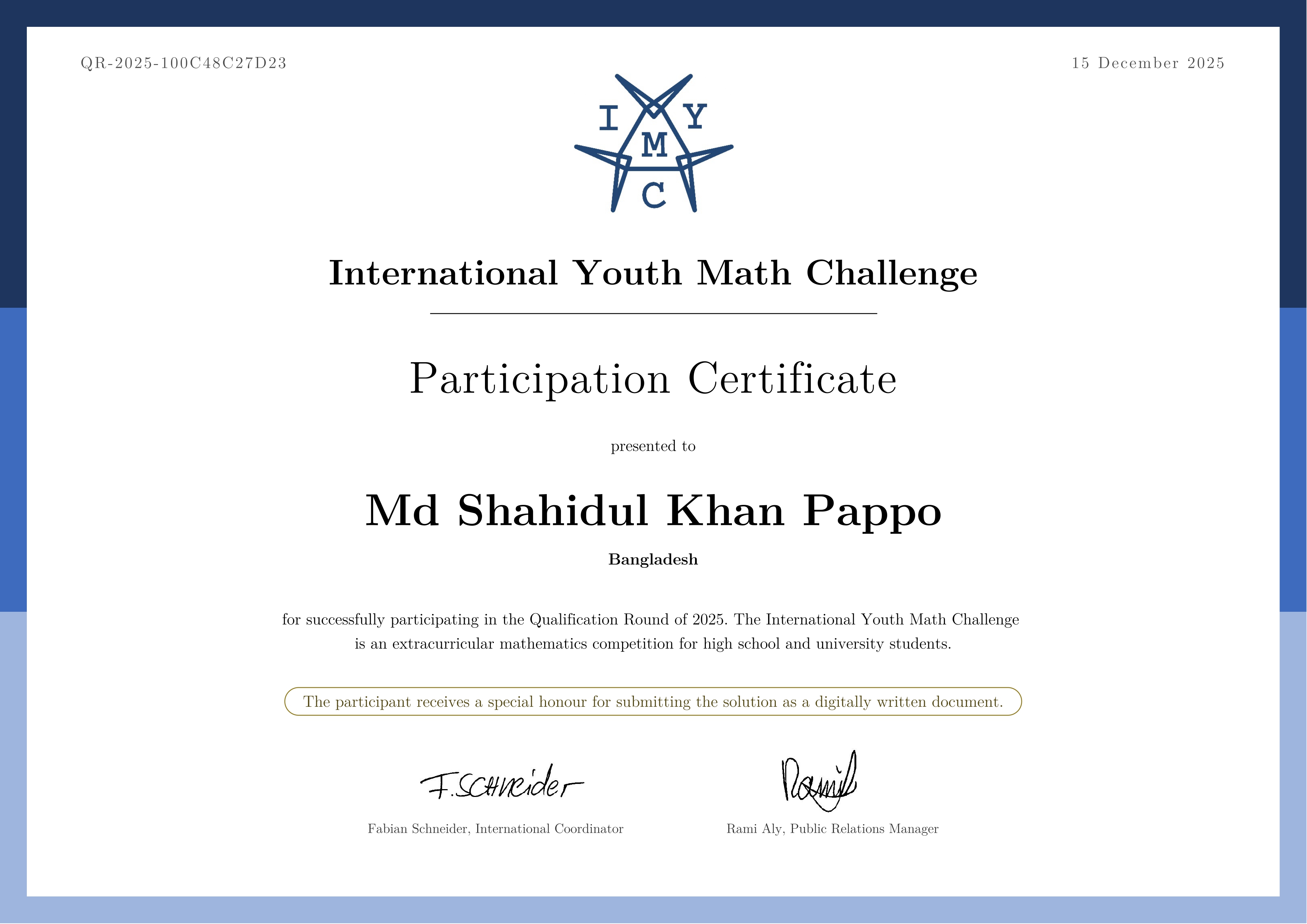 IYMC 2025 Qualifier